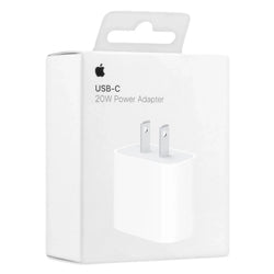 Apple 20W USB-C Power Adapter (2-Pin) – Fast Charging (NFC) Charger for iPhone & iPad